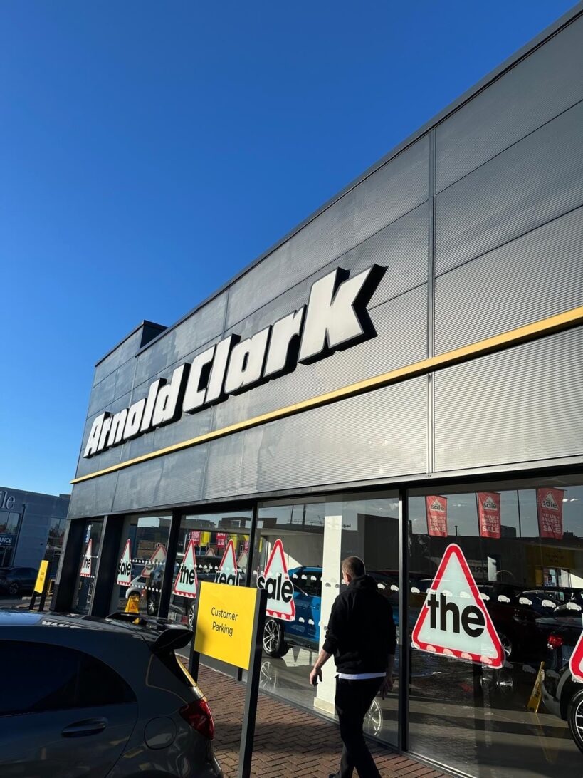 Dealership exterior cladding