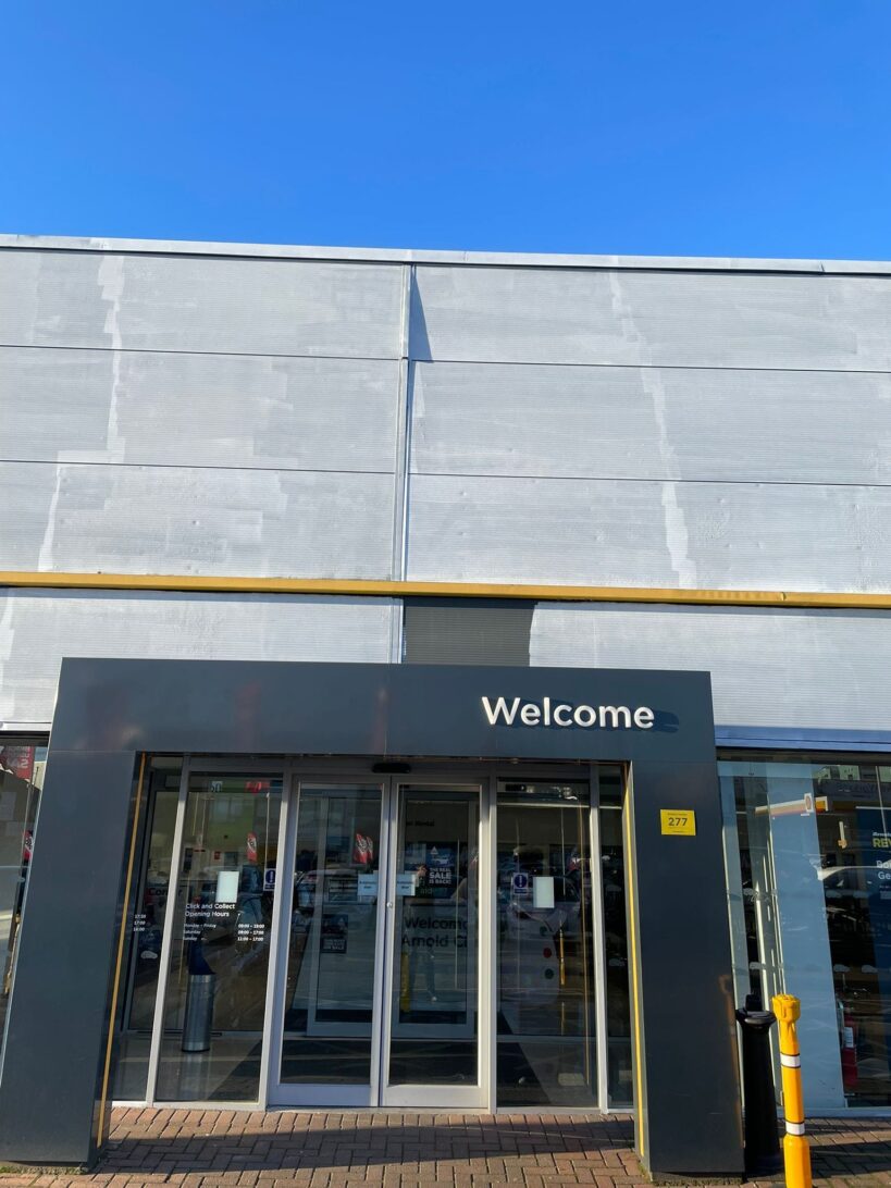 Entrance and cladding refurbishment