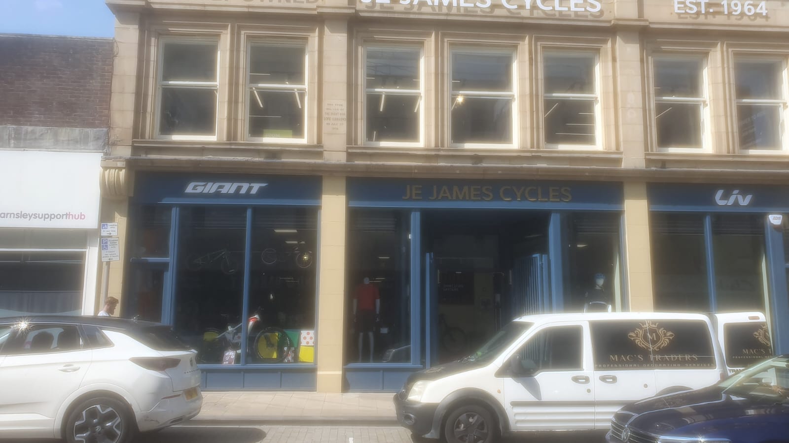 Shopfront decorating, street view