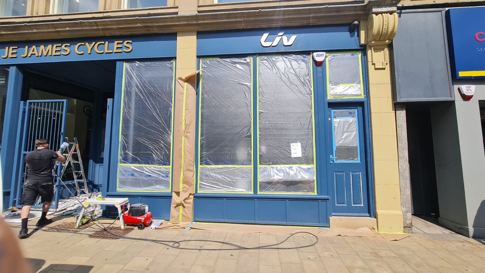 Shopfront preparation and masking